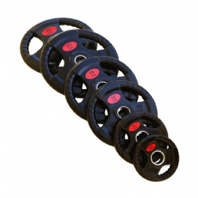 ZF907 Black Rubber Coated Olympic Plate